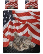 Gift For Cat Lover Cat Under The Flag Queen Quilt Bed Set front