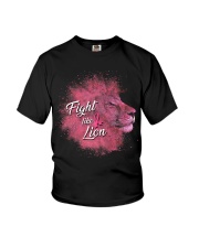 Breast Cancer Awareness Fight Like Lion Youth T-Shirt tile