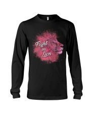 Breast Cancer Awareness Fight Like Lion Long Sleeve Tee tile