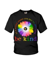 LGBT Pride Gift Flower Be Kind Youth T-Shirt tile