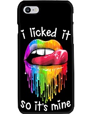LGBT Pride Gift Lips I Licked It So It's Mine Phone Case tile