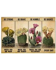 Be Strong When Weak Be Brave When Scared Plants Horizontal Poster tile