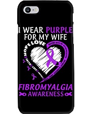 Fibromyalgia Awareness I Wear Purple For My Wife Family Support Love Phone Case tile