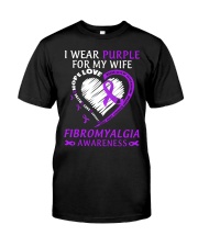 Fibromyalgia Awareness I Wear Purple For My Wife Family Support Love Premium Fit Mens Tee tile