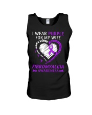 Fibromyalgia Awareness I Wear Purple For My Wife Family Support Love Unisex Tank tile
