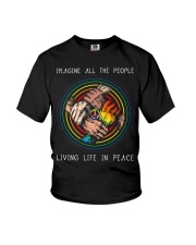 LGBT Gift Imagine All People Living Life In Peace Youth T-Shirt tile