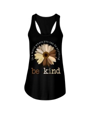 In A World Where You Can Be Anything Be Kind Ladies Flowy Tank tile