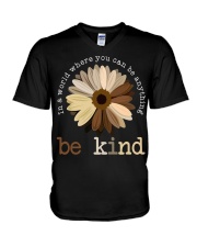 In A World Where You Can Be Anything Be Kind V-Neck T-Shirt tile