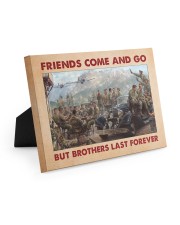 Gift For Veteran Friends Come And Go But Brothers Last Forever Easel-Back Gallery Wrapped Canvas tile