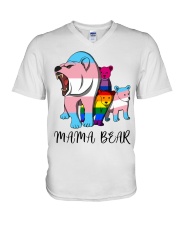LGBT Pride Gift For Mama Bear V-Neck T-Shirt tile