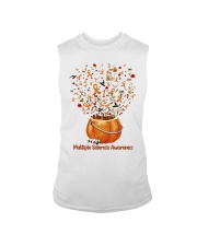 Multiple Sclerosis Awareness Hallowen Pumpkin Sleeveless Tee tile