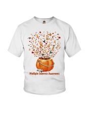 Multiple Sclerosis Awareness Hallowen Pumpkin Youth T-Shirt tile