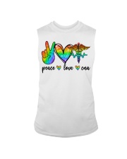 Nurse Gift Peace Love Cna Sleeveless Tee tile