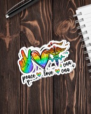 Nurse Gift Peace Love Cna Sticker - 6 pack (Vertical) aos-sticker-6-pack-vertical-lifestyle-front-05