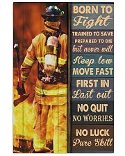 Firefighter Gift Born To Fight Trained To Save No Luck To Pure Skill Vertical Poster tile