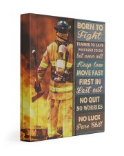 Firefighter Gift Born To Fight Trained To Save No Luck To Pure Skill Gallery Wrapped Canvas Prints tile