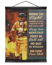 Firefighter Gift Born To Fight Trained To Save No Luck To Pure Skill Hanging Canvas tile