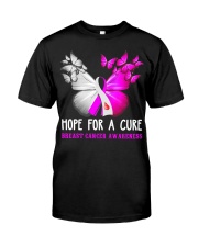 Breast Cancer Awareness Butterflies Hope For A Cure Premium Fit Mens Tee tile