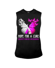 Breast Cancer Awareness Butterflies Hope For A Cure Sleeveless Tee tile