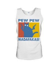 Gift For Cat Lover Pew Pew Madafakas Unisex Tank tile