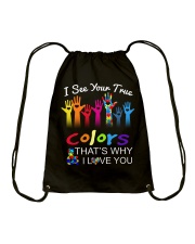 Autism Awareness I See Your True Colors Drawstring Bag tile