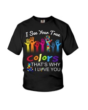 Autism Awareness I See Your True Colors Youth T-Shirt tile