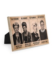 RBG Feminism Gift Women Be Strong Be Brave Easel-Back Gallery Wrapped Canvas tile
