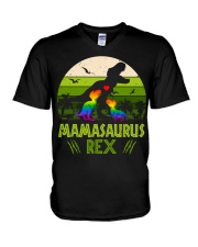 LGBT Pride Gift Mamasaurus Rex LGBT V-Neck T-Shirt tile
