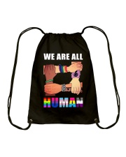 LGBT Pride Gift We Are All Human Drawstring Bag tile