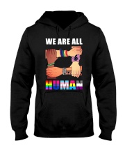 LGBT Pride Gift We Are All Human Hooded Sweatshirt tile