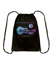 Suicide Prevention Awareness Guitar Moon No Story Should End Too Soon Never Give Up Drawstring Bag tile
