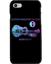 Suicide Prevention Awareness Guitar Moon No Story Should End Too Soon Never Give Up Phone Case tile