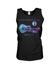 Suicide Prevention Awareness Guitar Moon No Story Should End Too Soon Never Give Up Unisex Tank tile