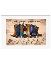 Peace Love Gift God Says You Are Horizontal Poster tile