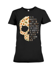 Multiple Sclerosis Awarerness Flowers They Whispered To Her Premium Fit Ladies Tee tile