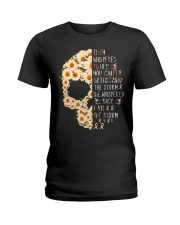 Multiple Sclerosis Awarerness Flowers They Whispered To Her Ladies T-Shirt tile