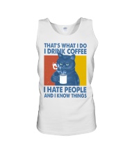 Cat Lover Grumpy Cat That's What I Do I Drink Coffee Unisex Tank tile