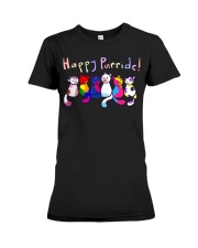 LGBT Pride Gift Cat Love Happy Purride Premium Fit Ladies Tee tile