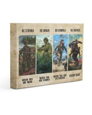 Gift For Veteran Be Strong Be Brave Be Humble Be Badass Gallery Wrapped Canvas Prints tile