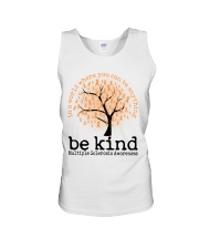 Multiple Sclerosis Awarerness Tree Ribbons In A World Where You Can Be Anything Be Kind Unisex Tank tile