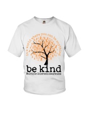 Multiple Sclerosis Awarerness Tree Ribbons In A World Where You Can Be Anything Be Kind Youth T-Shirt tile