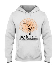 Multiple Sclerosis Awarerness Tree Ribbons In A World Where You Can Be Anything Be Kind Hooded Sweatshirt tile