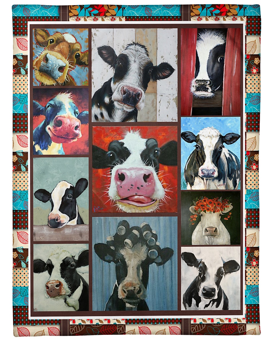 Crazy Cows V99H9 Large Fleece Blanket - 60" x 80"