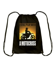 I STILL PLAY WITH MOTOCROSS Drawstring Bag thumbnail
