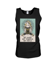 MY BODY MY TEMPLE MY RULE Unisex Tank tile
