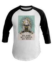 MY BODY MY TEMPLE MY RULE Baseball Tee tile