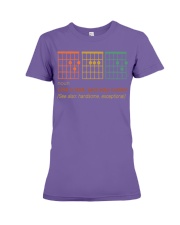 MUSIC CHORDS DAD Premium Fit Ladies Tee tile