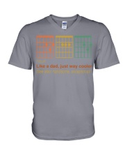 MUSIC CHORDS DAD V-Neck T-Shirt tile