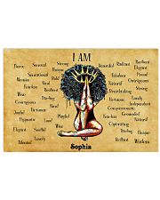 AFRO GIRL - I AM - CUSTOM NAME 24x16 Poster front