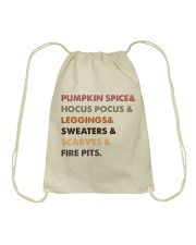 PUMPKIN SPICE Drawstring Bag tile